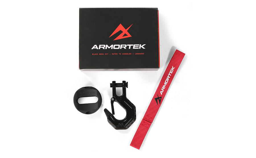 Armortek Black Hook Kit for 1/2" Rope - Rated 22000lbs