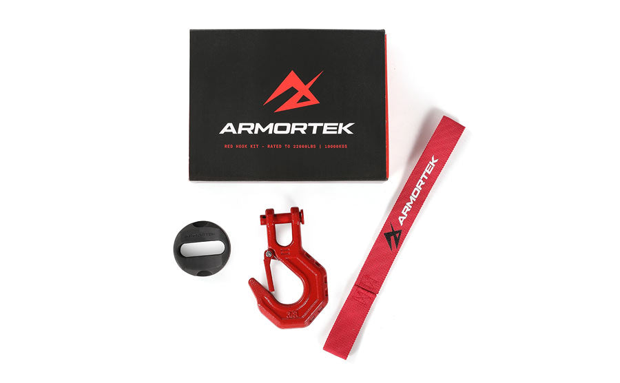 Armortek Red Hook Kit for 5/16 to 7/16" Rope - Rated 22000lbs