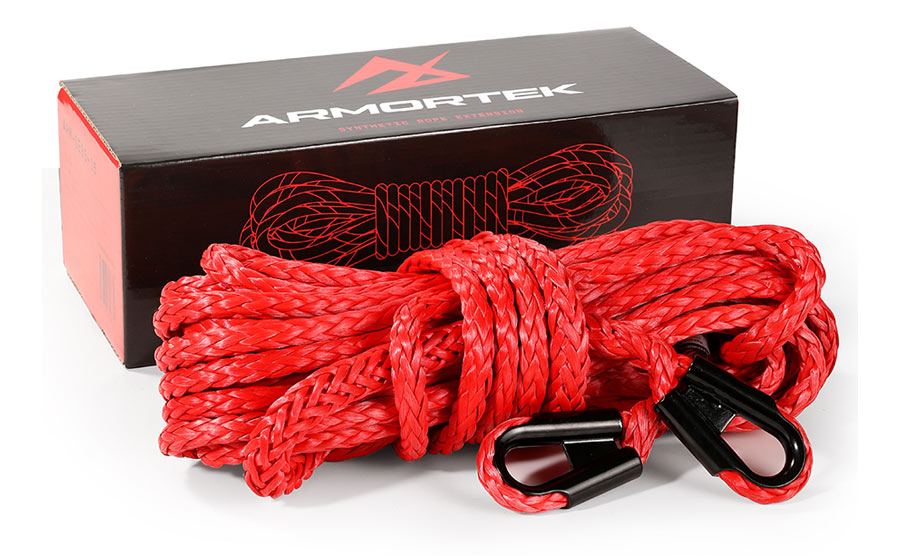 Armortek Synthetic Rope Extension 3/8" x 50' - MBL 22700 lbs