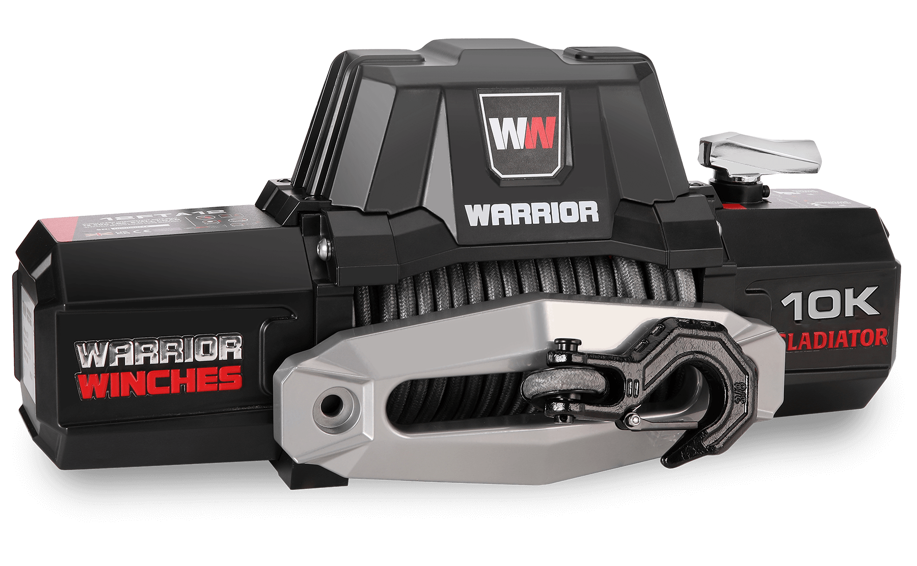 Gladiator F-Type 10,000lb 12v Electric Winch - Synthetic Rope