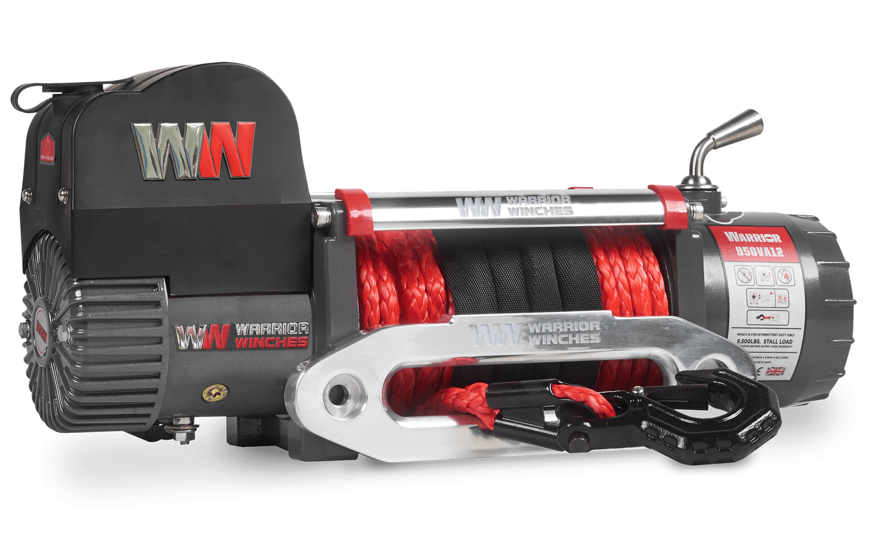 Samurai 12,500lb 12v Electric Winch - Synthetic Rope