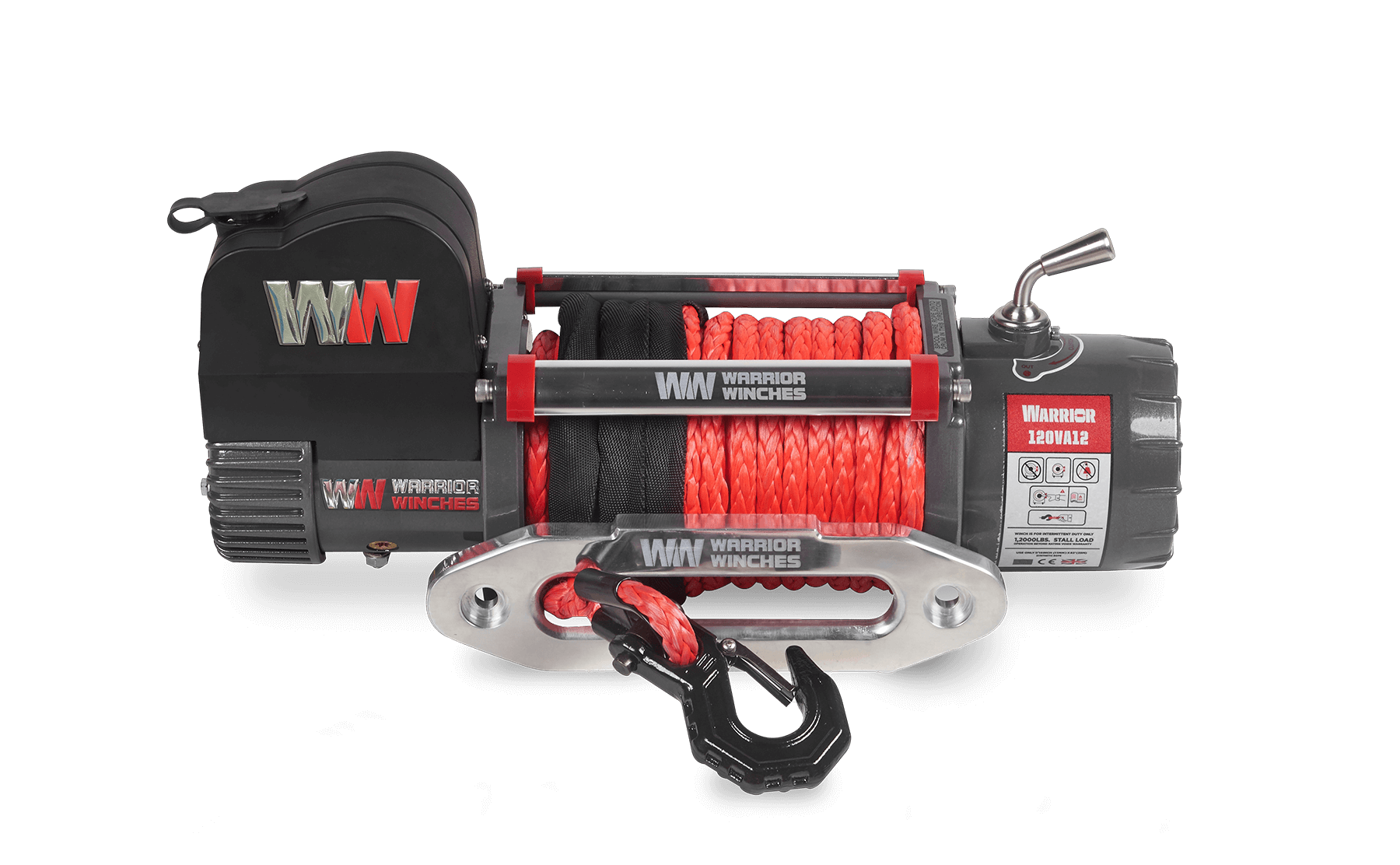 Samurai 12,500lb 12v Electric Winch - Synthetic Rope