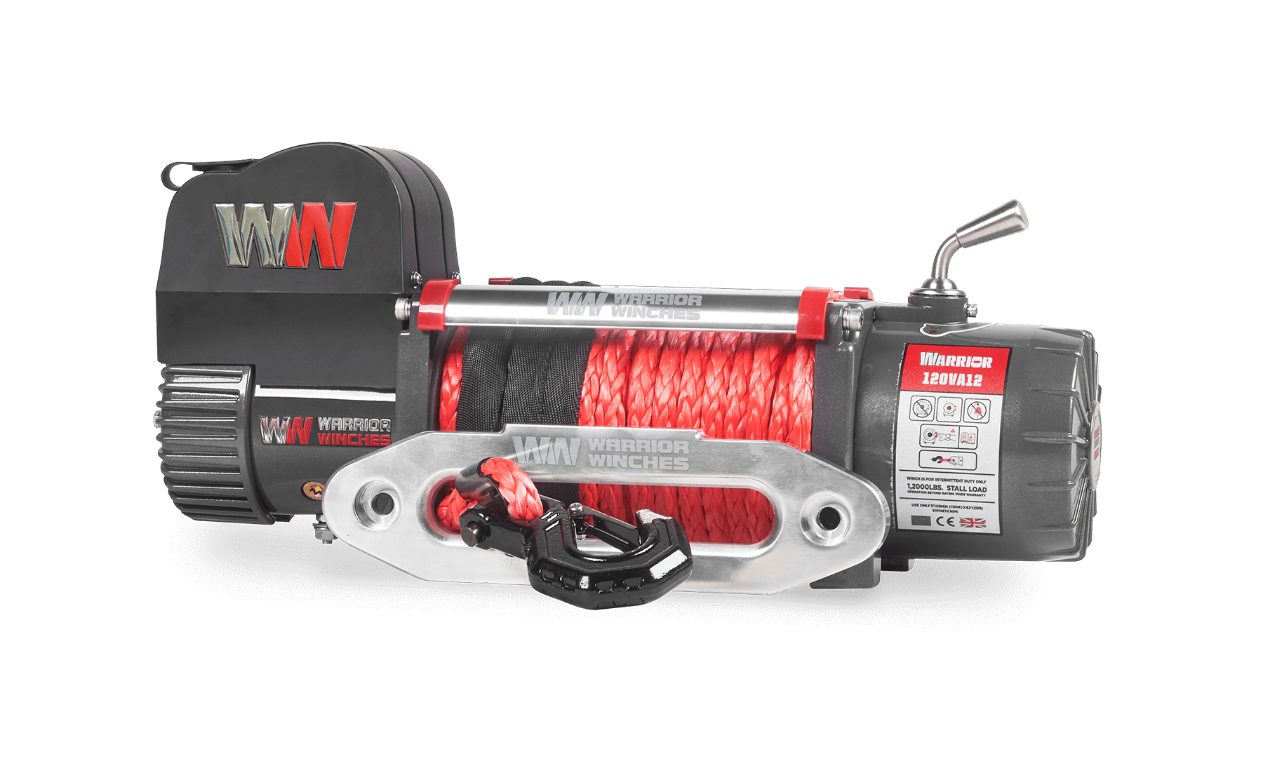 Samurai 12,500lb 12v Electric Winch - Synthetic Rope