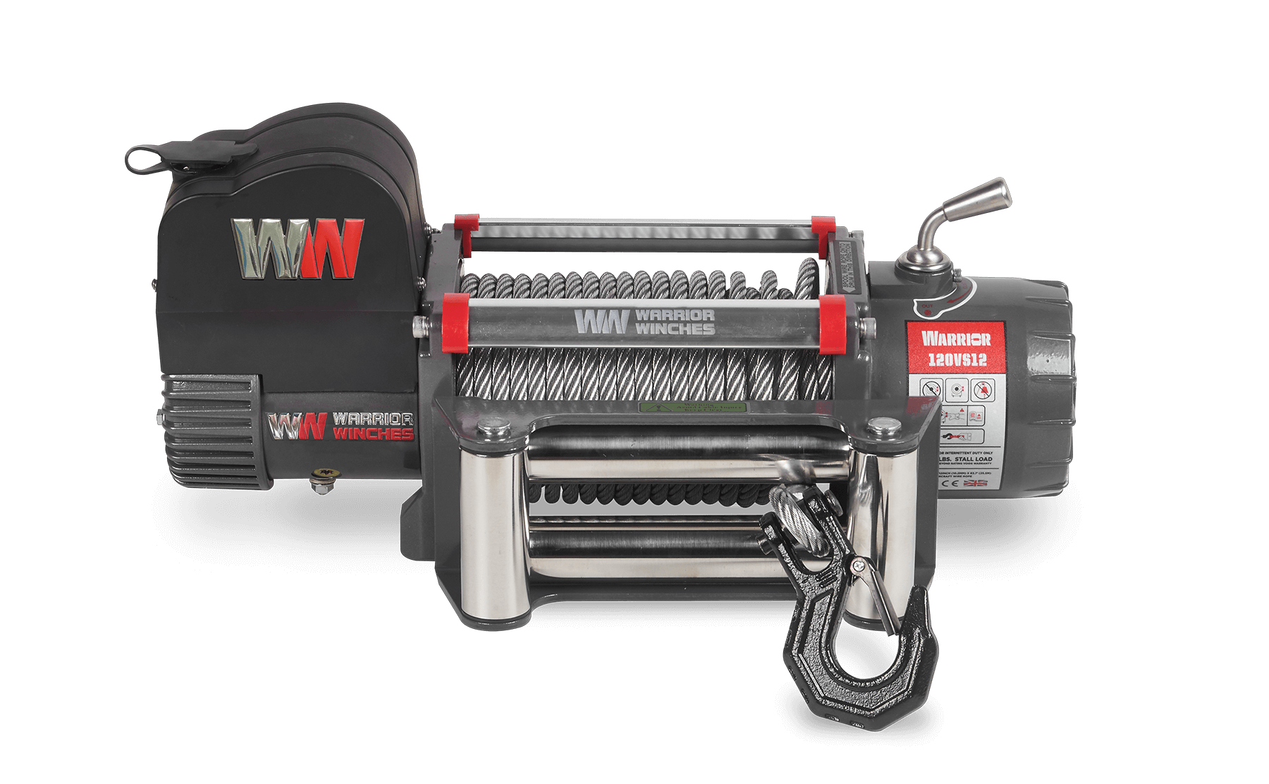 Samurai 12,500lb 12v Electric Winch - Steel Rope