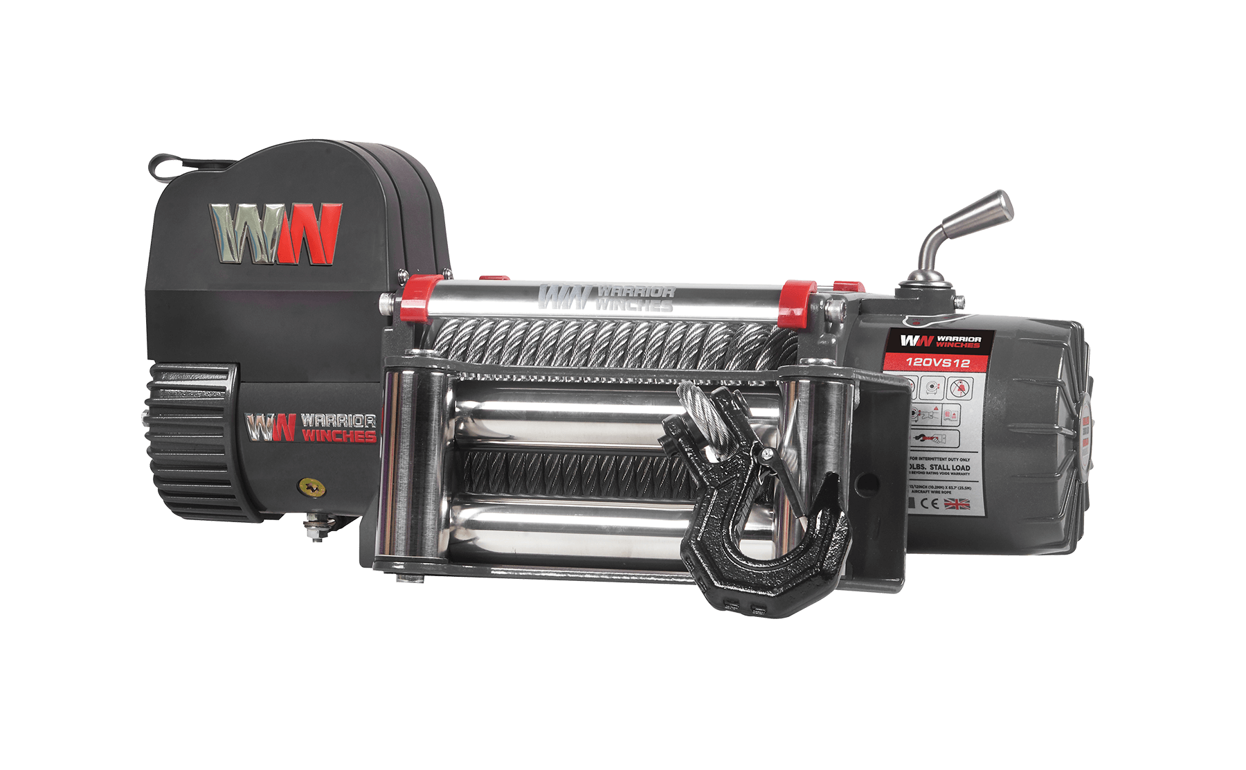 Samurai 12,500lb 12v Electric Winch - Steel Rope