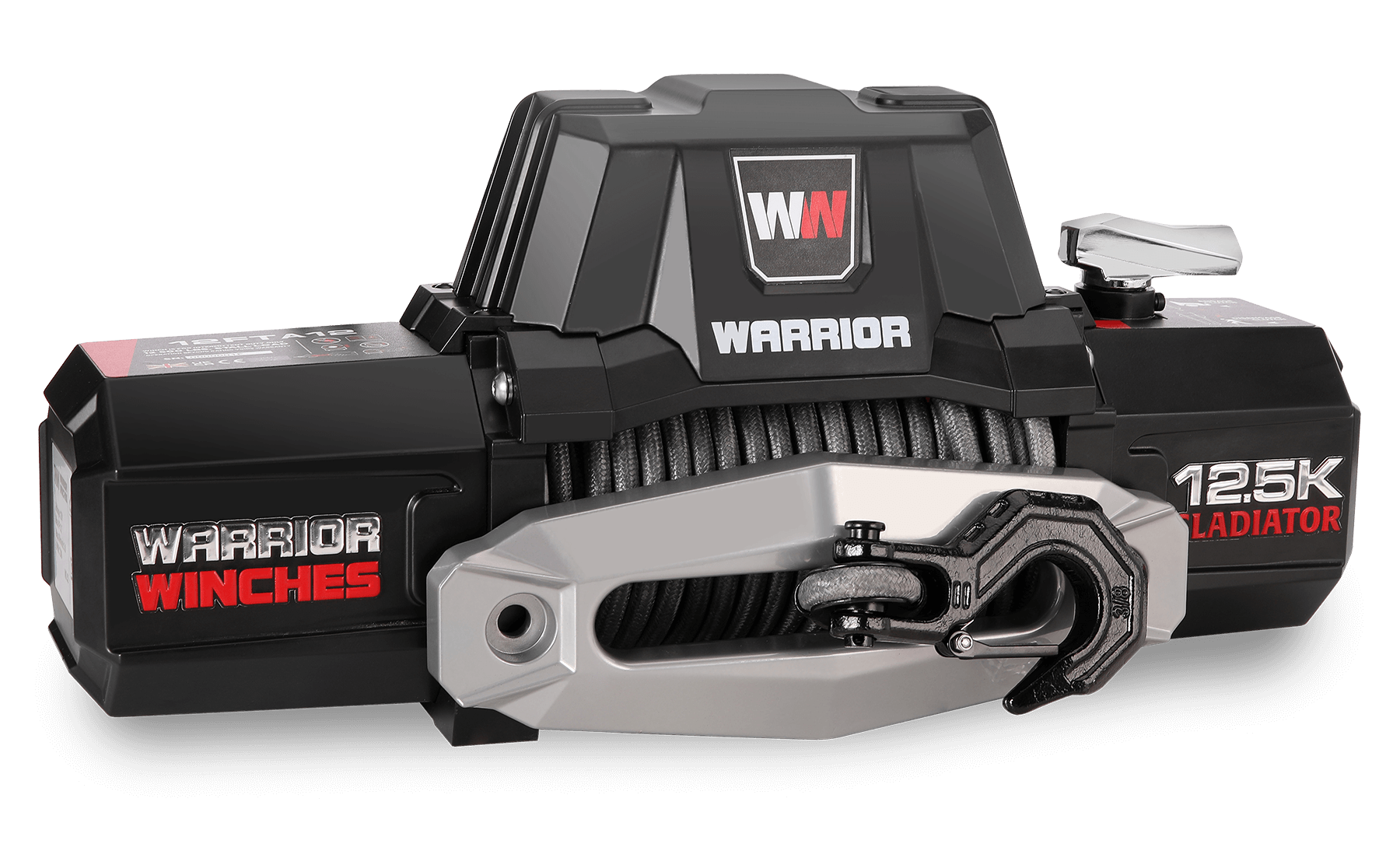 Gladiator F-Type 12,500lb 12v Electric Winch - Synthetic Rope