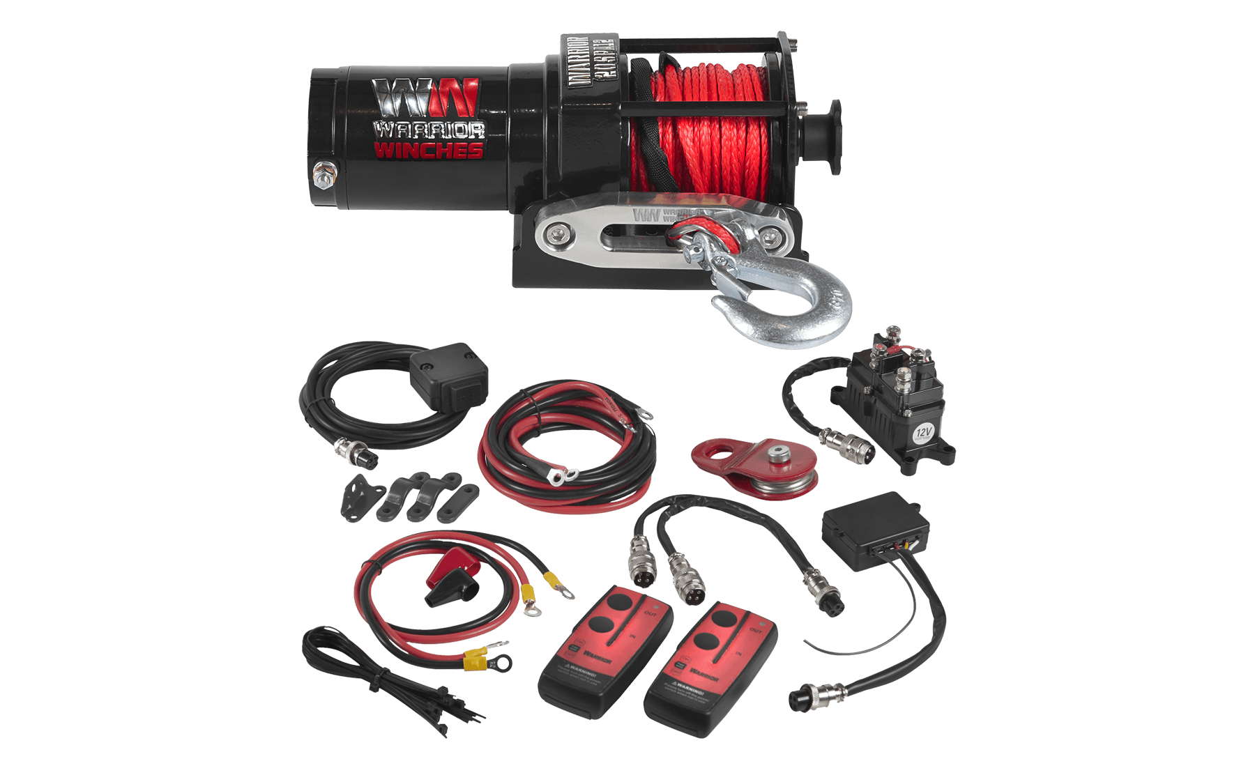 Ninja 2,000lb 12v Electric Winch - Synthetic Rope