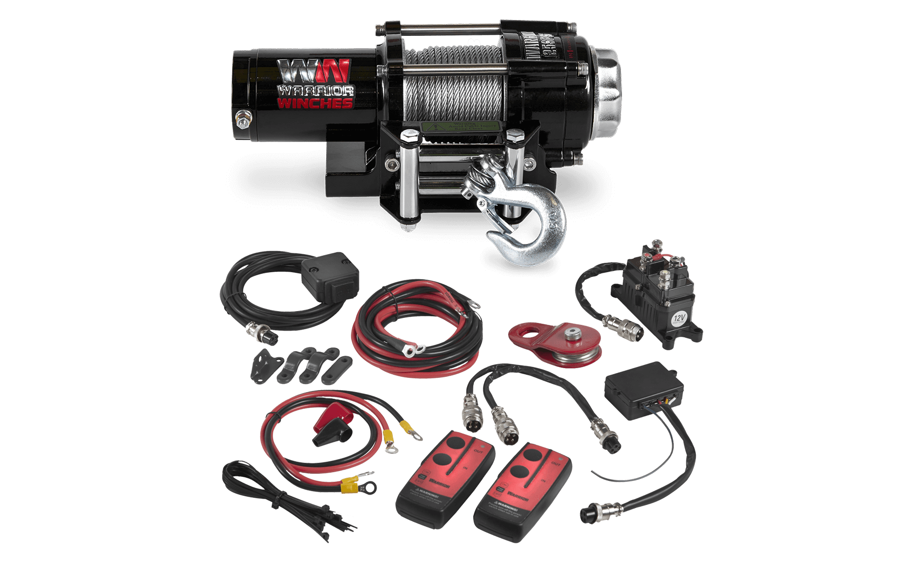 Ninja 2,500lb 12v Electric Winch - Steel Rope