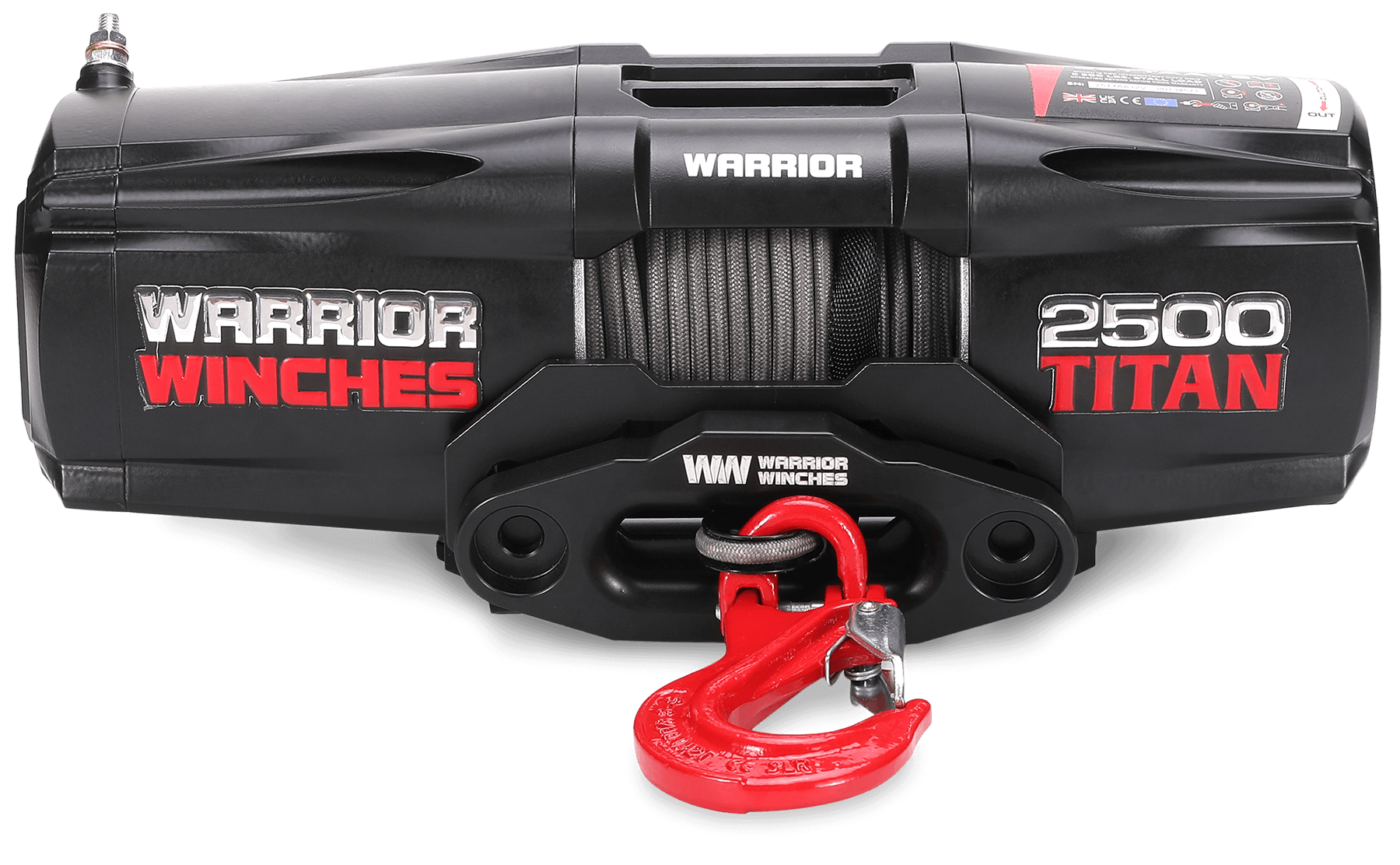 Titan 2,500lb 12v Electric Winch - Synthetic Rope