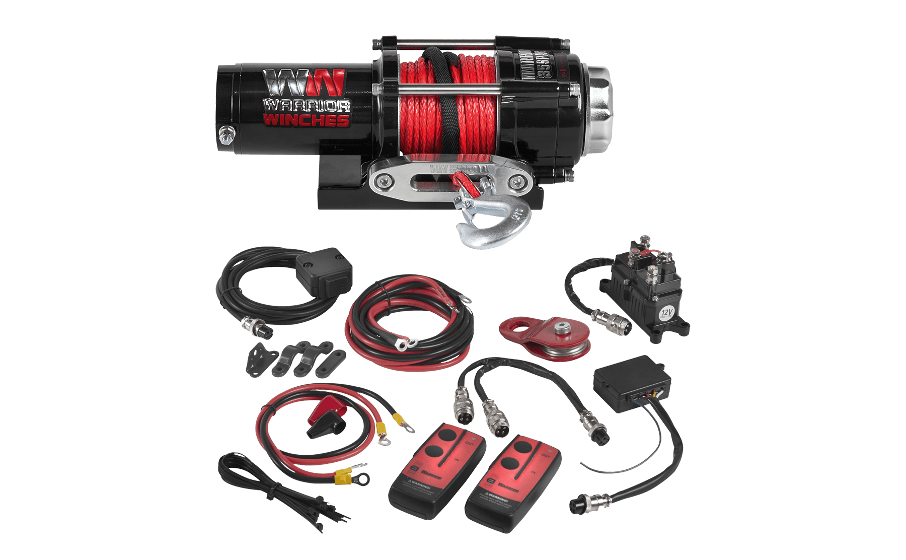 Ninja 3,500lb 12v Electric Winch - Synthetic Rope