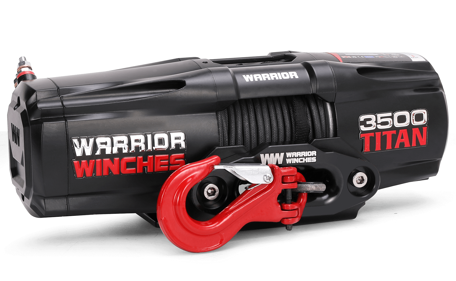 Titan 3,500lb 12v Electric Winch - Synthetic Rope