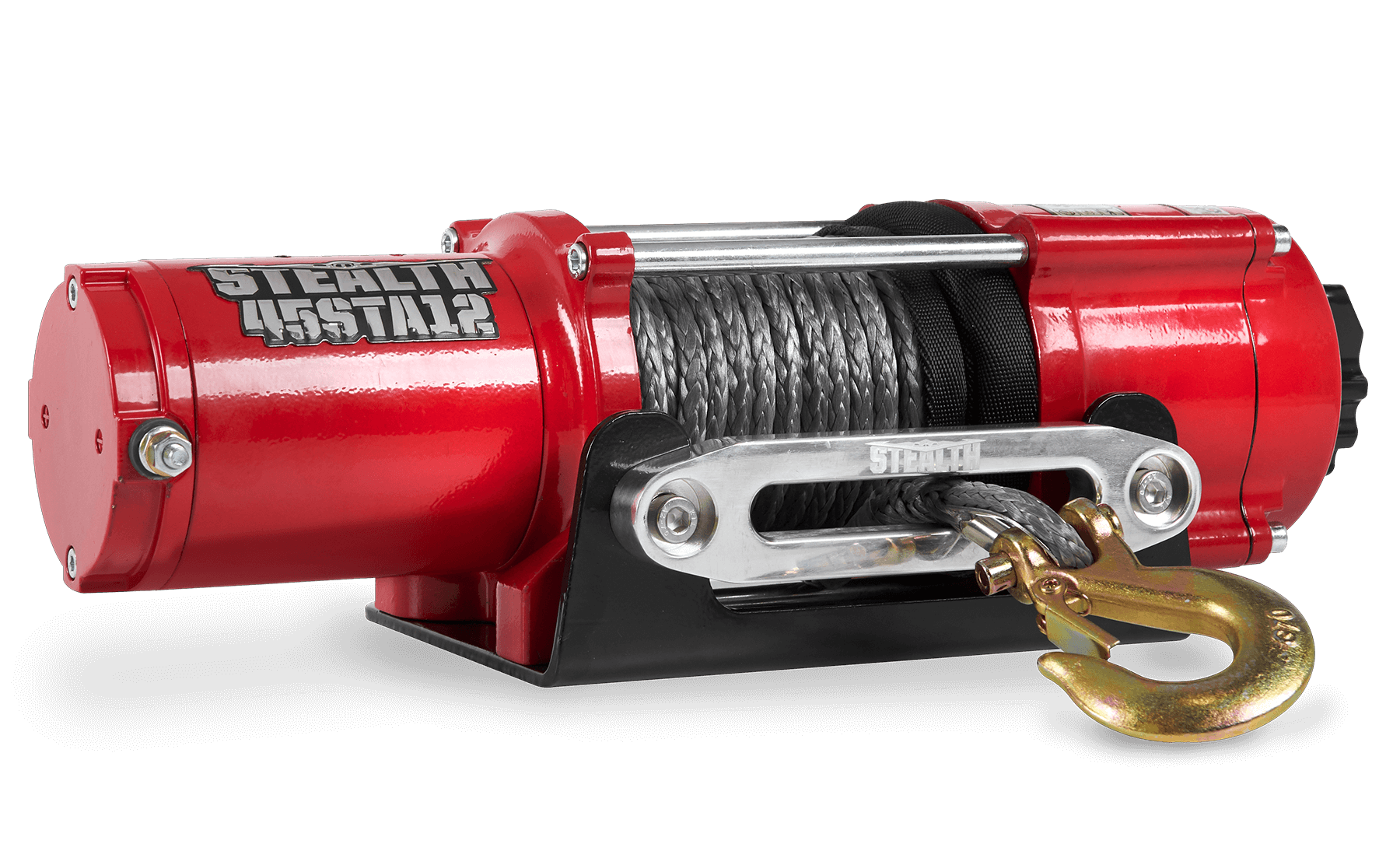 Stealth 4,500lb 12v Electric Winch - Synthetic Rope