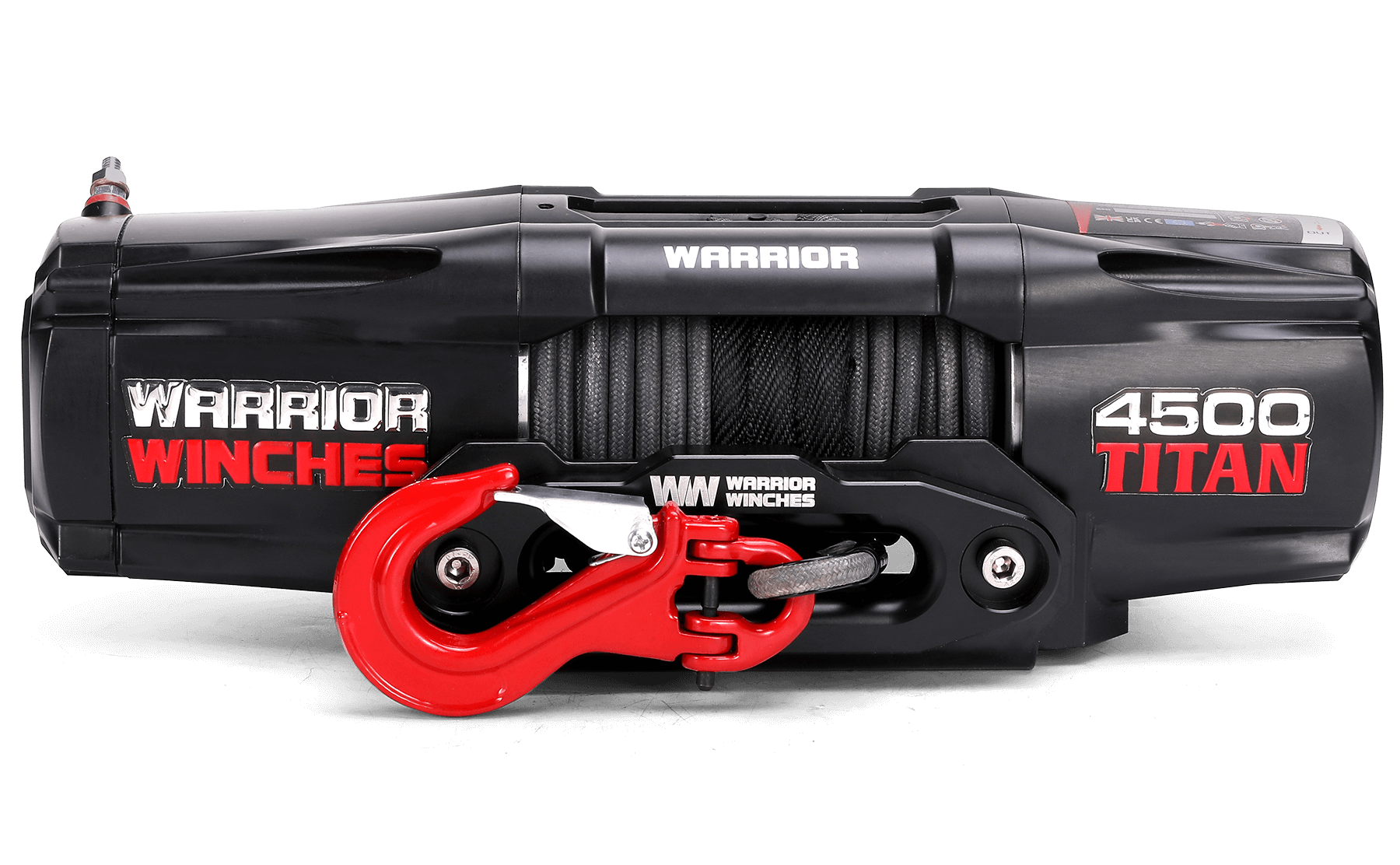 Titan 4,500lb 12v Electric Winch - Synthetic Rope