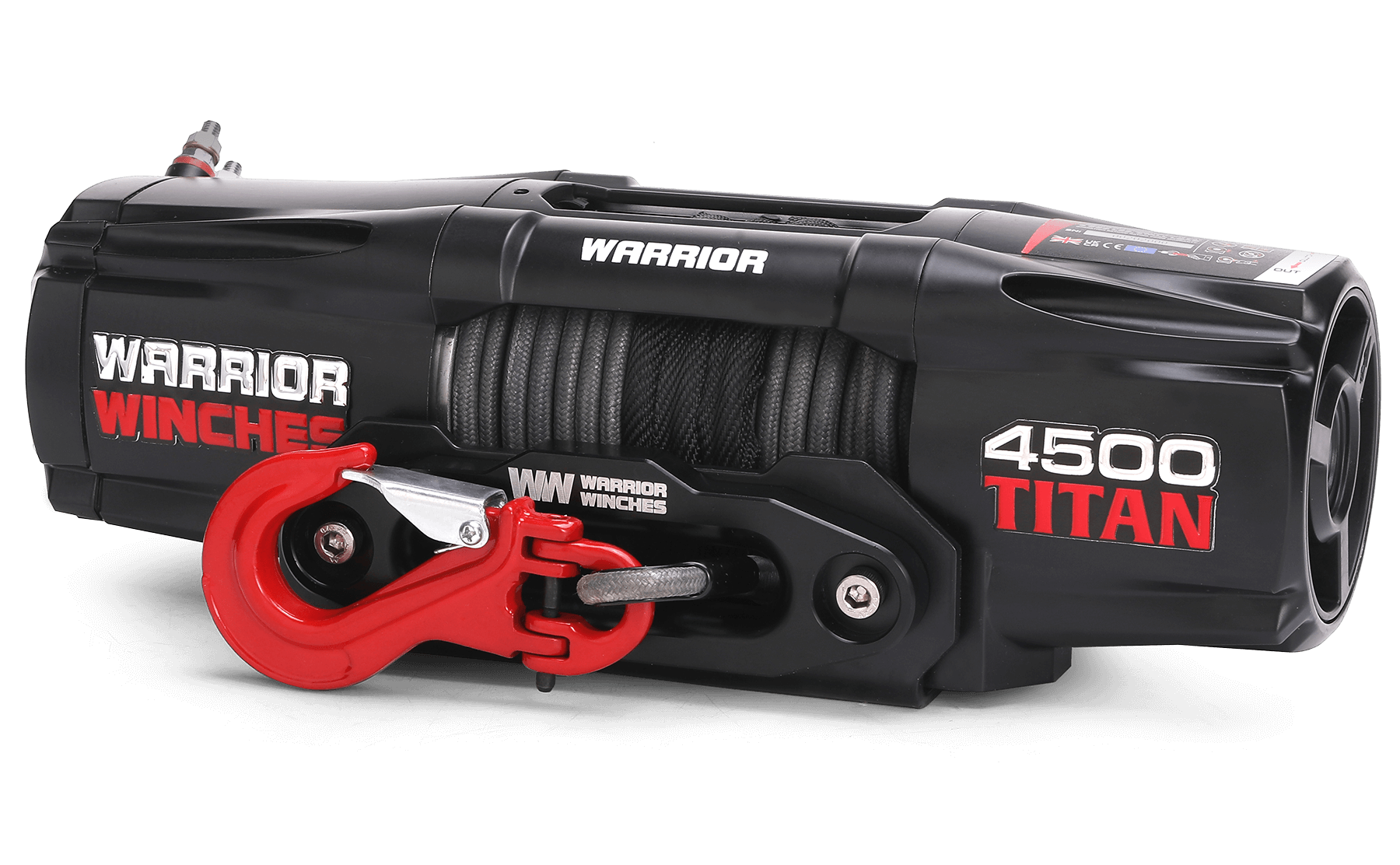 Titan 4,500lb 12v Electric Winch - Synthetic Rope