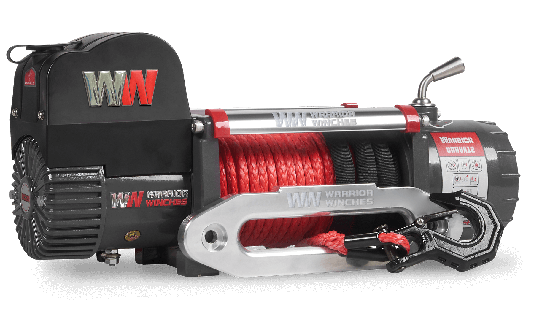 Samurai 8,000lb 12v Electric Winch - Synthetic Rope