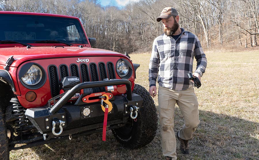 Stealth 13,500lb 12v Electric Winch - Offroad