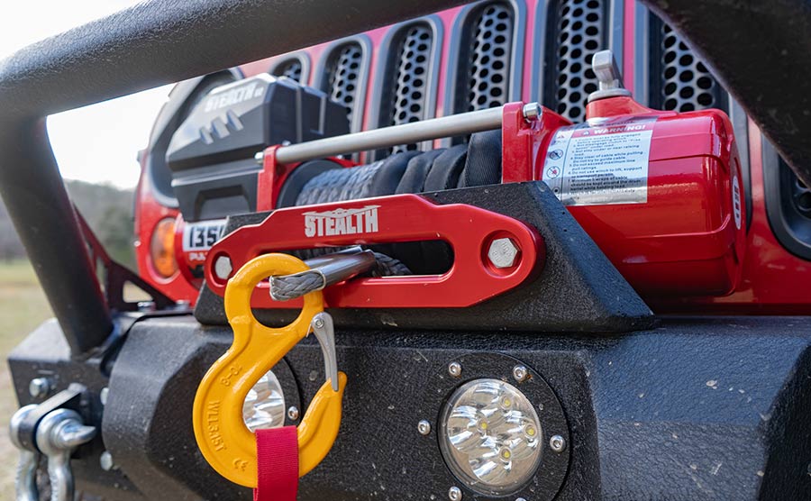 Stealth 13,500lb 12v Electric Winch - Offroad