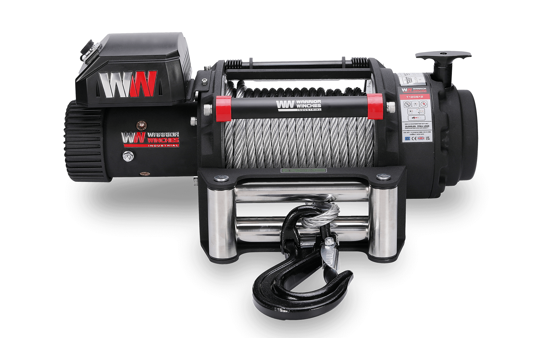 T1000 20,000lb Severe Duty 12v Electric Winch