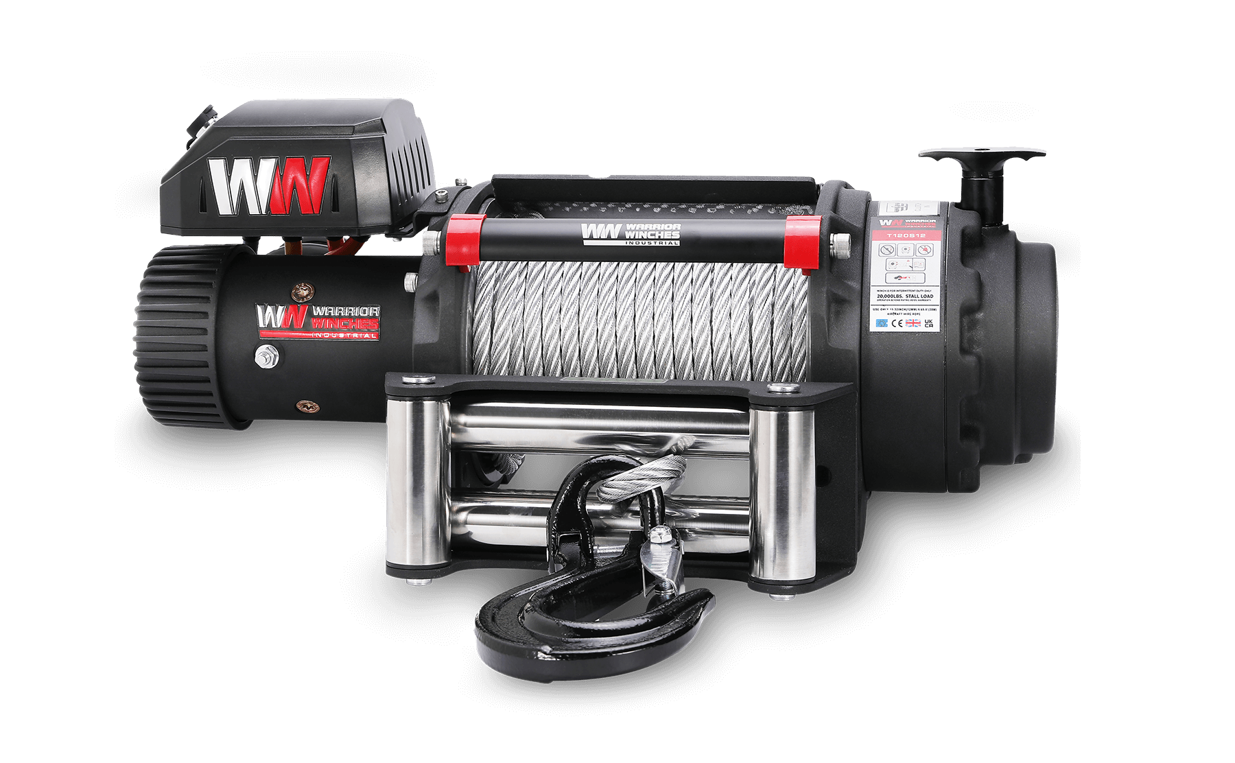 T1000 20,000lb Severe Duty 12v Electric Winch