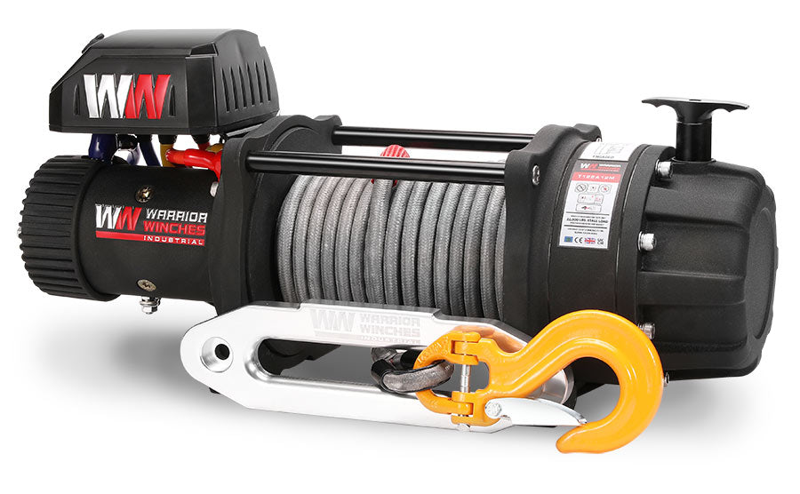 T1000 22,000lb Severe Duty 12v Electric Winch - Synthetic Rope