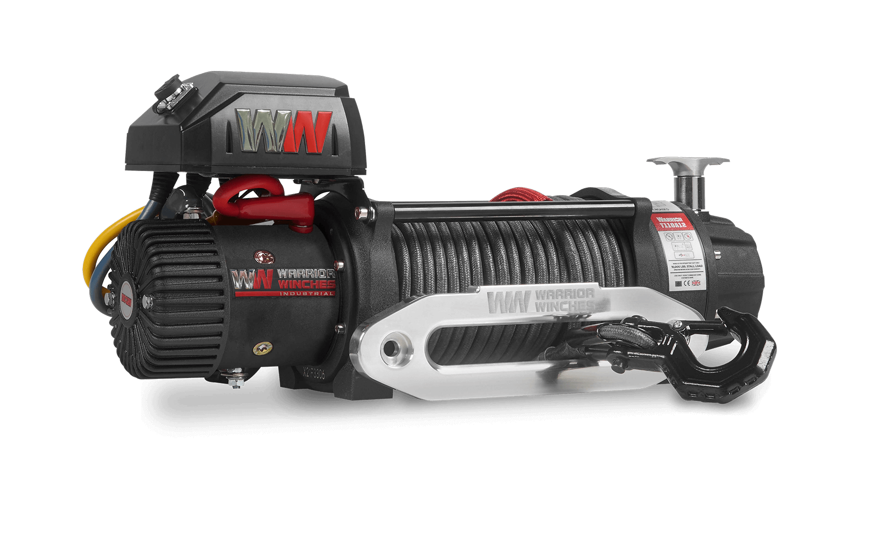 T1000 12,500lb Severe Duty 12v Electric Winch - Synthetic Rope