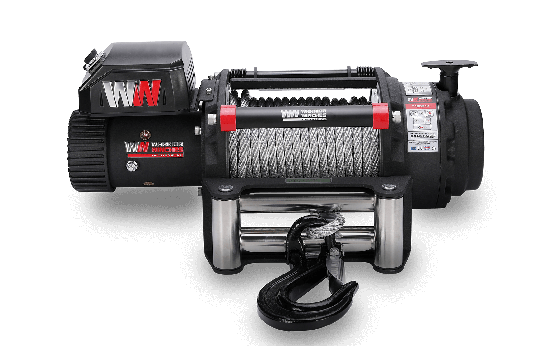 T1000 18,000lb Severe Duty 12v Electric Winch