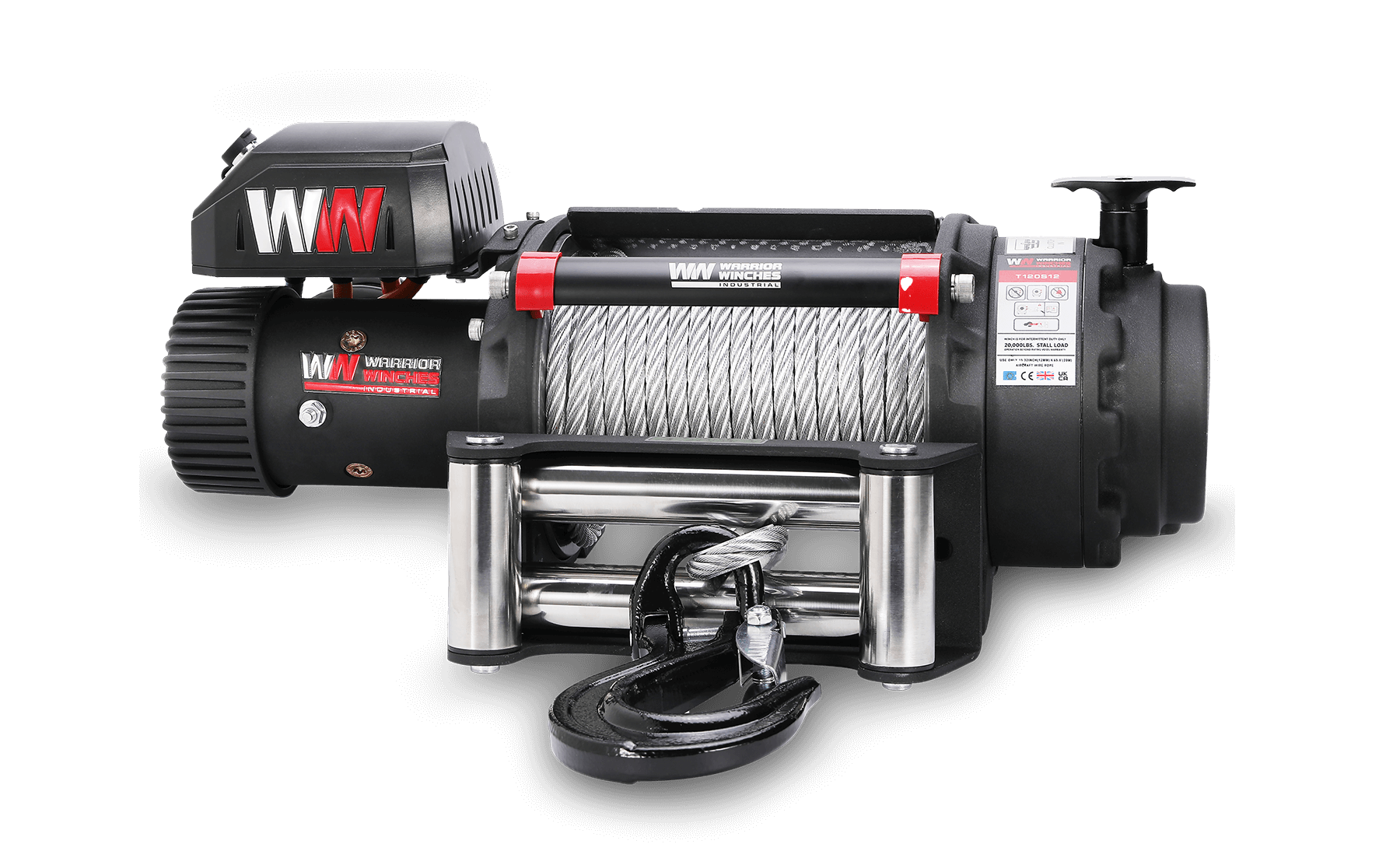 T1000 18,000lb Severe Duty 12v Electric Winch