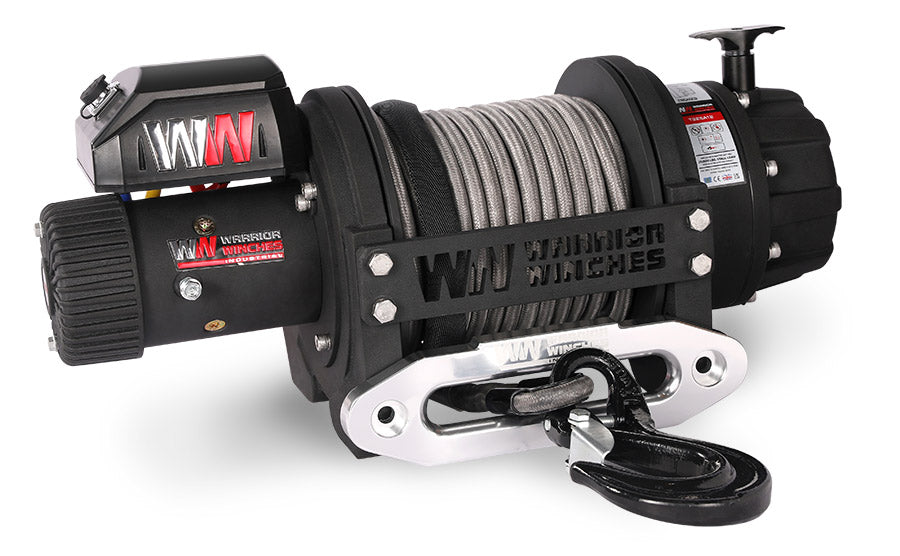 T1000 25,000lb Severe Duty 12v Electric Winch - Synthetic Rope