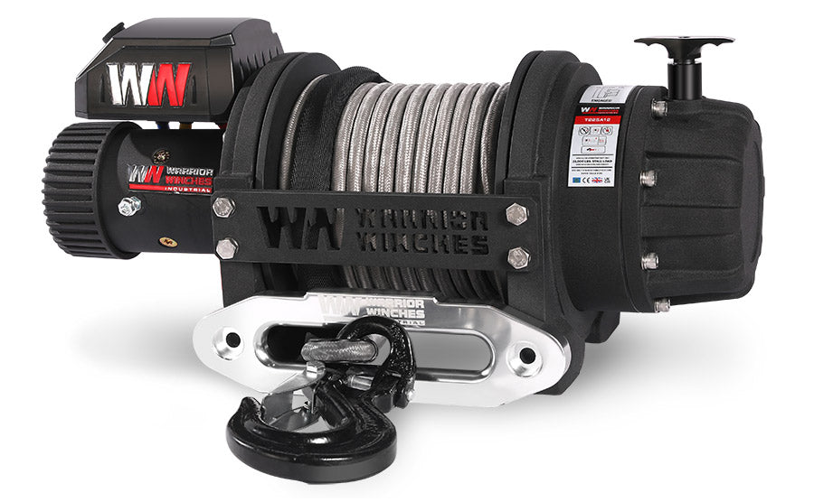 T1000 25,000lb Severe Duty 12v Electric Winch - Synthetic Rope